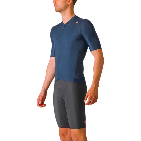 Castelli Espresso Jersey Belgian Blue/Silver Moon