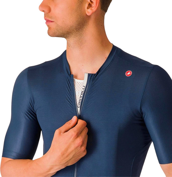 Castelli Espresso Jersey Belgian Blue/Silver Moon