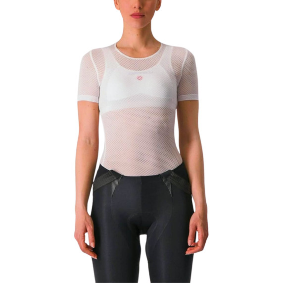 Castelli Pro Mesh Womens Short Sleeve Base Layer White