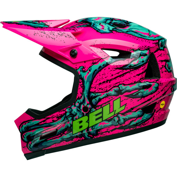 Bell Sanction 2 DLX MIPS Full Face Helmet Bonehead Pink/Turquoise
