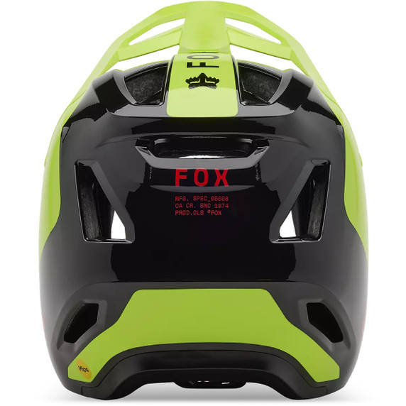 Fox Rampage Barge Flo Yellow Helmet