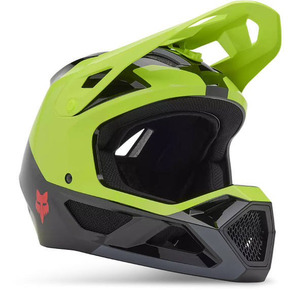 Fox Rampage Barge Flo Yellow Helmet