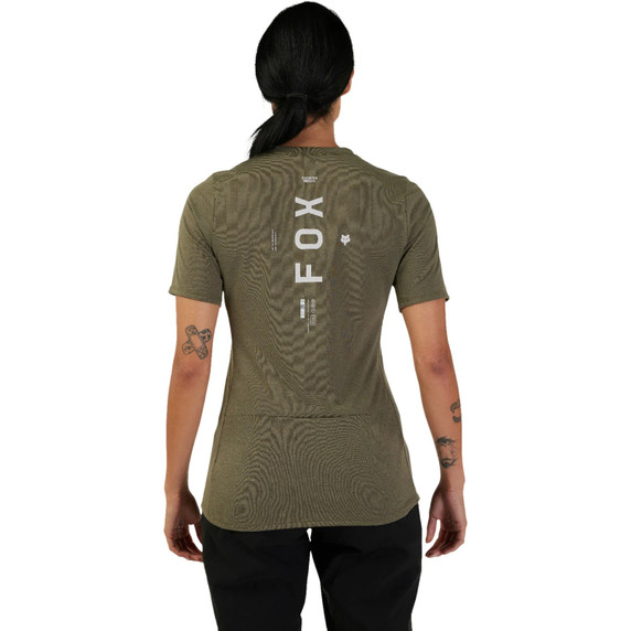 Fox Womens Ranger DR SS Jersey Olive Green