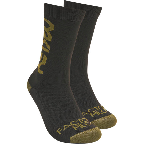 Oakley Factory Pilot Mens Black/New Dark Brush MTB Socks