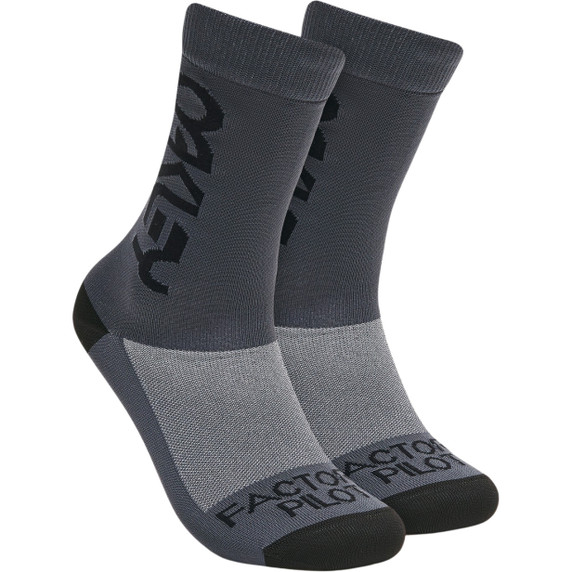 Oakley Factory Pilot Mens Uniform Grey MTB Socks