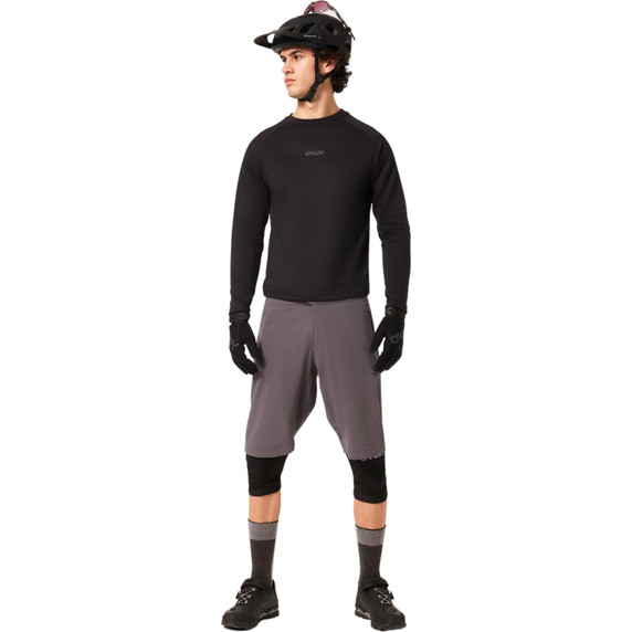 Oakley Seeker Revel Thermal Mens Blackout MTB LS Jersey