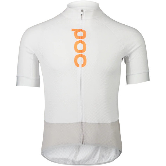 POC Mens Essential Road Logo White/Grey Jersey