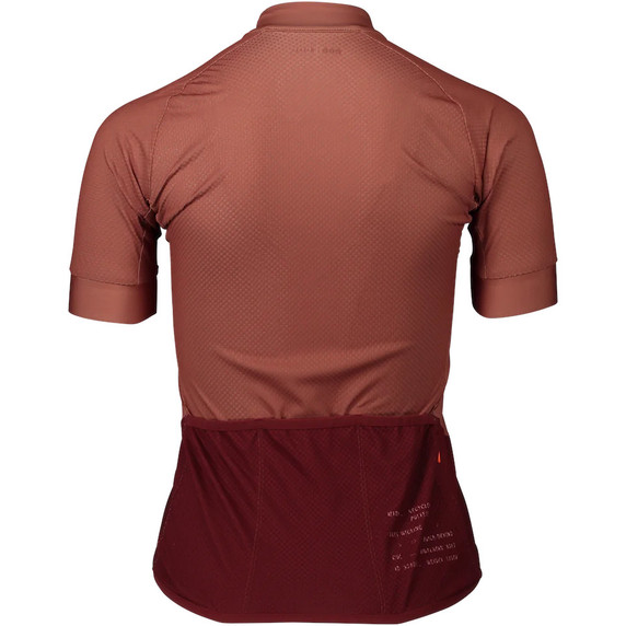 POC Womens Essential Road Logo Himalayan Salt/Red Jersey