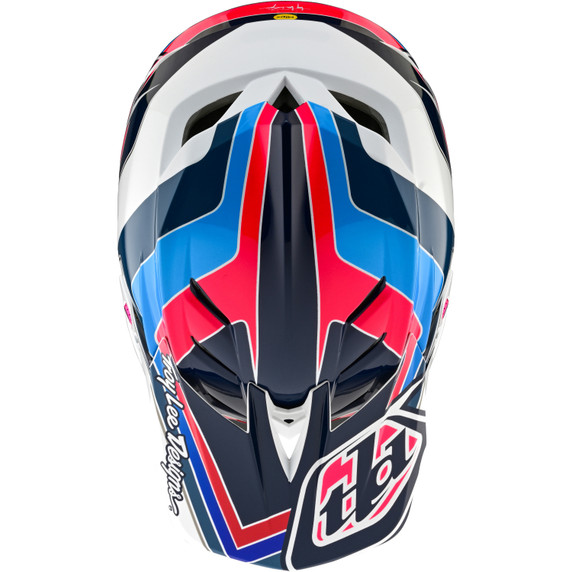 Troy Lee Designs D4 AS Polyacrylite Bl/Wht MTB Helmet