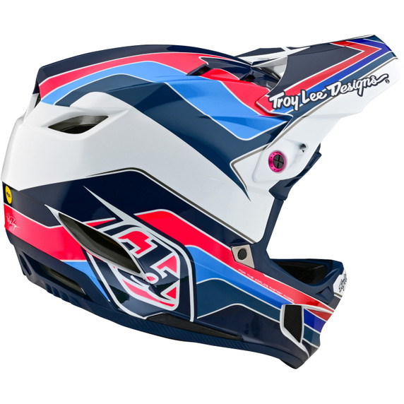 Troy Lee Designs D4 AS Polyacrylite Bl/Wht MTB Helmet