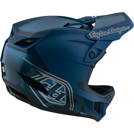 Troy Lee Designs D4 AS Polyacrylite Blue MTB Helmet
