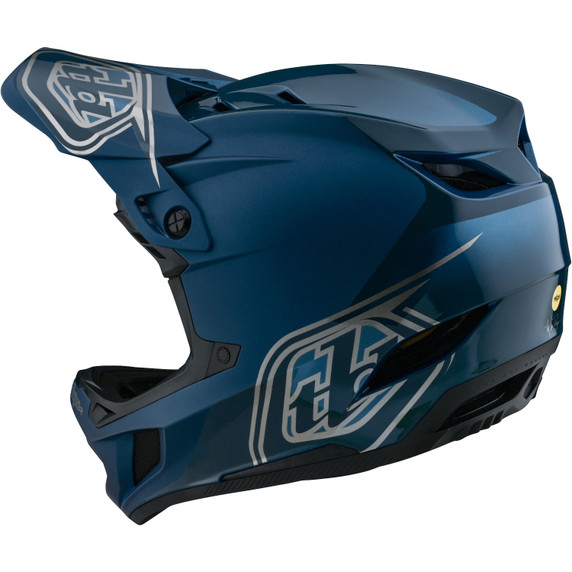 Troy Lee Designs D4 AS Polyacrylite Blue MTB Helmet