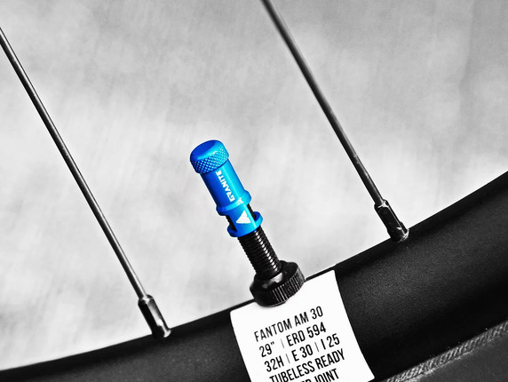 Granite Design Juicy Nipple Valve Cap w/Tubeless Valves Red 48mm