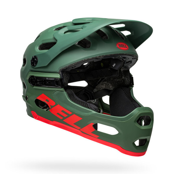 Bell Super 3R MIPS Helmet Matte Dark Green/Infrared