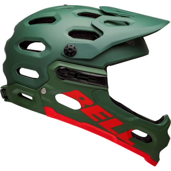 Bell Super 3R MIPS Helmet Matte Dark Green/Infrared
