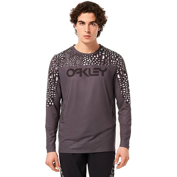 Oakley Maven Coast LS Jersey Distorted Frogskin Bk