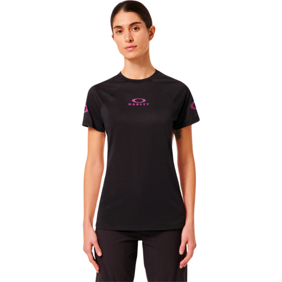 Oakley Womens Free Ride SS Jersey Black/Grey