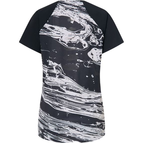 Oakley Womens Seeker Airline SS Jersey Duality Swirl Gr/Bk