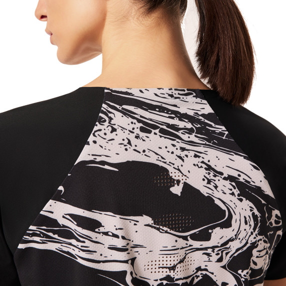 Oakley Womens Seeker Airline SS Jersey Duality Swirl Gr/Bk