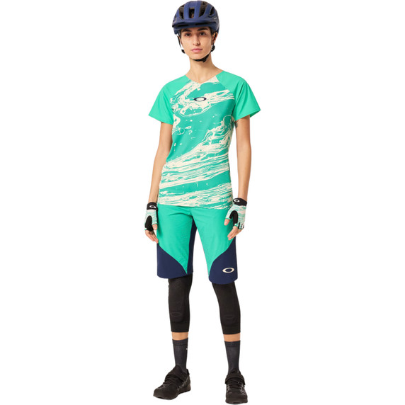 Oakley Womens Seeker Airline SS Jersey Duality Swirl Wh/Mt