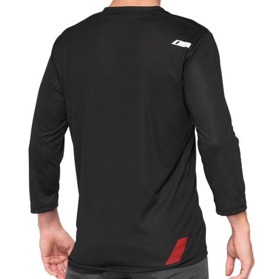 100% Airmatic 3/4 Sleeve MTB Jersey Black/Red