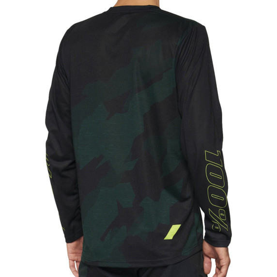 100% Airmatic LS MTB Jersey Black Camo