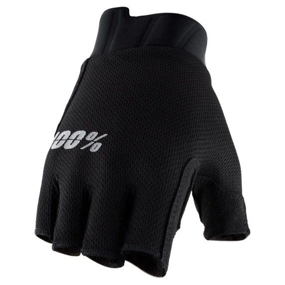 100% Exceeda Womens Fingerless Gel Gloves Black 2022