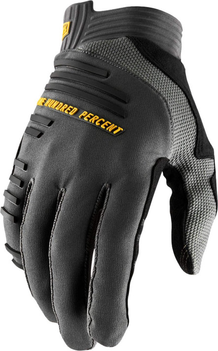 100% R-Core Gloves Charcoal