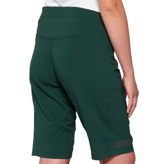 100% Ridecamp Womens MTB Shorts Forest Green