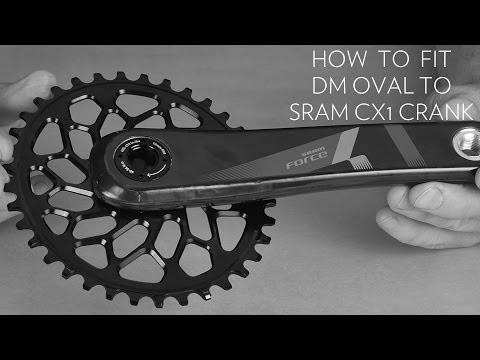 absoluteBLACK CX1 Oval Sram D/M 40T Traction Chainring Black