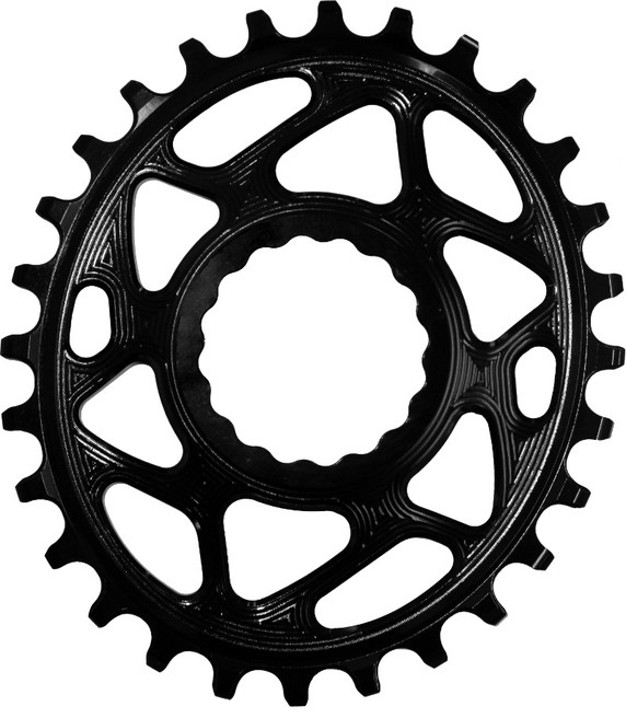 absoluteBLACK Oval Cinch Boost D/M N/W 28T Chainring Black