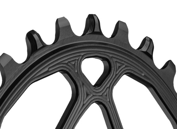 absoluteBLACK Oval Shimano XTR M9100 Chainring Black