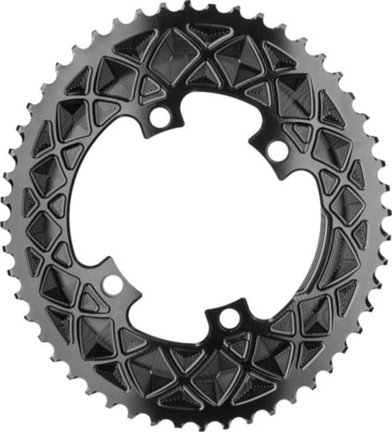 absoluteBLACK Premium Oval Road 110BCD 53t FSA 2x Chainring Black
