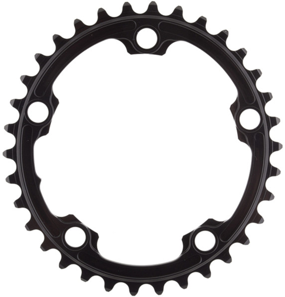 absoluteBLACK Premium Oval Road 110BCD 5B 34t 2x Chainring Black