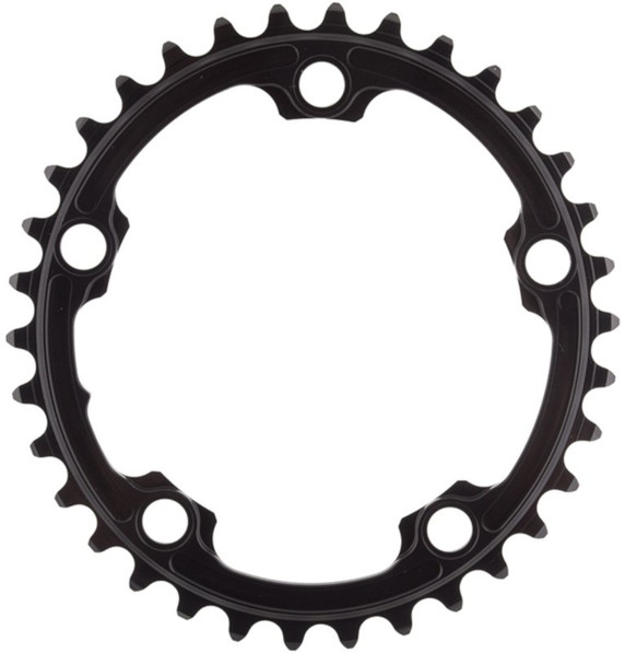 absoluteBLACK Premium Oval Road 110BCD 5B SRAM Inner 2x Chainring Black