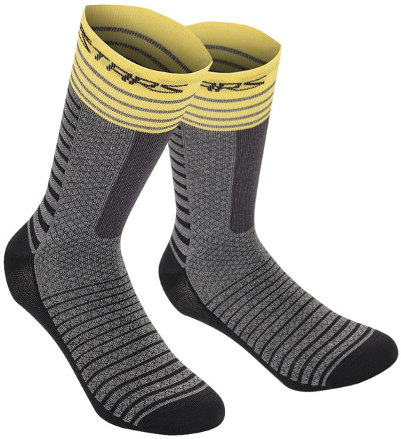 Alpinestars 19cm Drop Socks Grey/Yellow 2022