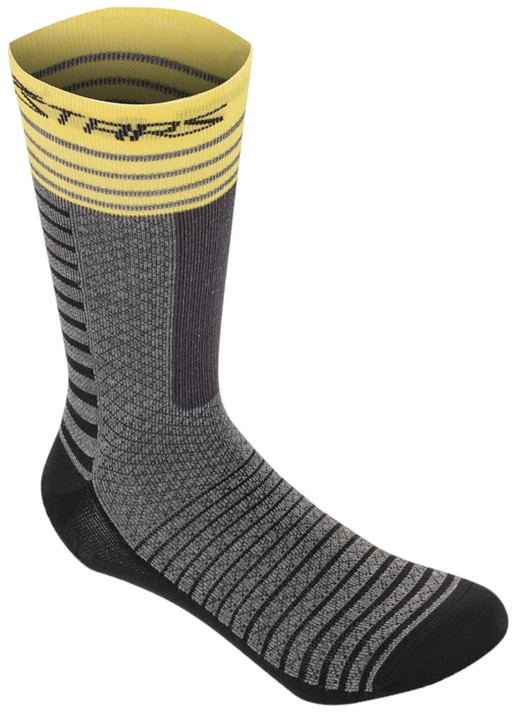 Alpinestars 19cm Drop Socks Grey/Yellow 2022