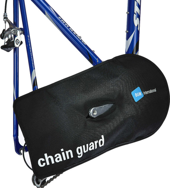 B&W Chain and Derailleur Protector Guard Black