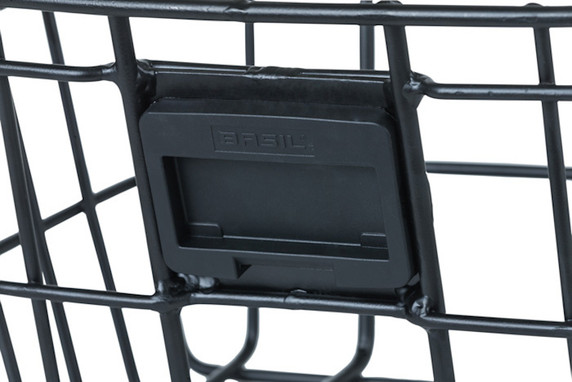 Basil Bremen BE/KF Front Mount Aluminium Bike Basket Black