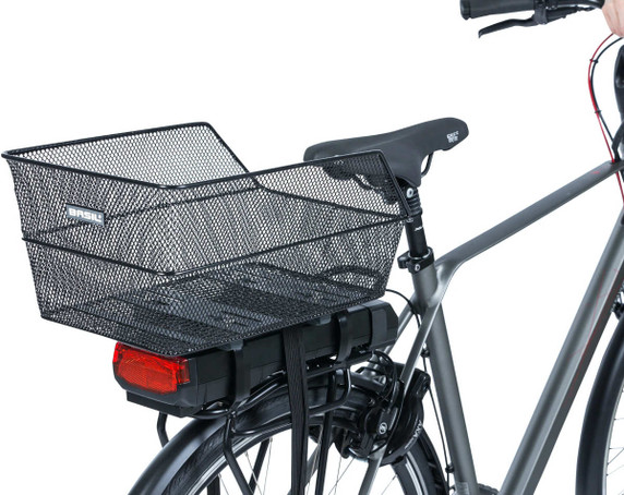 Basil Cento WSL Rear Mount Wire Bike Basket Black