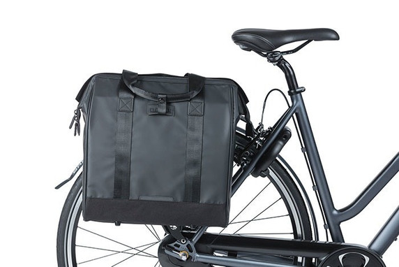 Basil Grand Tarpaulin Bicycle Shopper 23L Black
