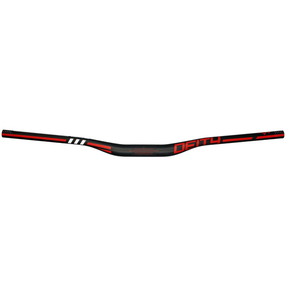 Deity Skywire 25mm Rise 35x800mm Carbon Handlebars Red