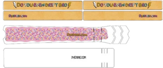 DyedBro Frame Protection Wrap Donuts Multicolour