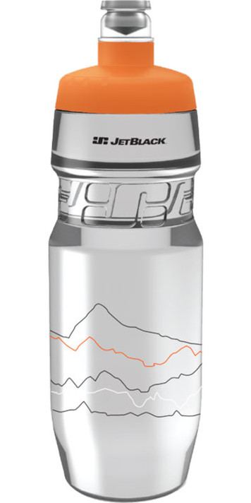 JetBlack 710ml Icon Water Bottle Clear/Orange