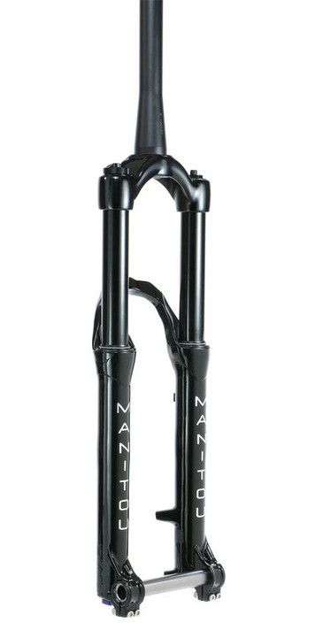 Manitou Circus Expert 26" 100mm Tapered Steerer 20mm Thru Axle Suspension Fork Black