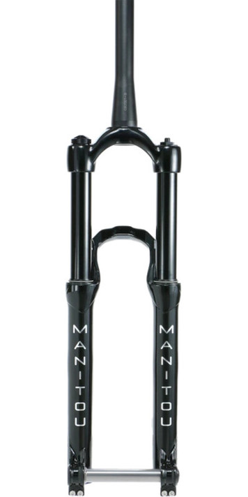 Manitou Circus Expert 26" 100mm Tapered Steerer 20mm Thru Axle Suspension Fork Black