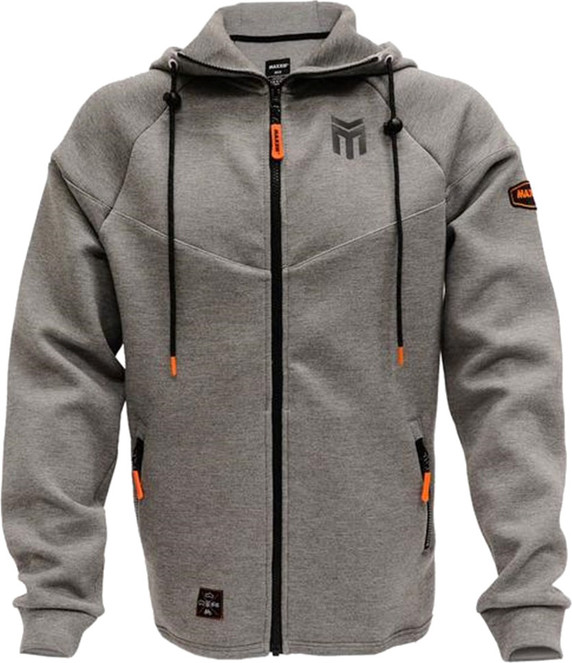 Maxxis Logo Zip Up Hoodie Grey