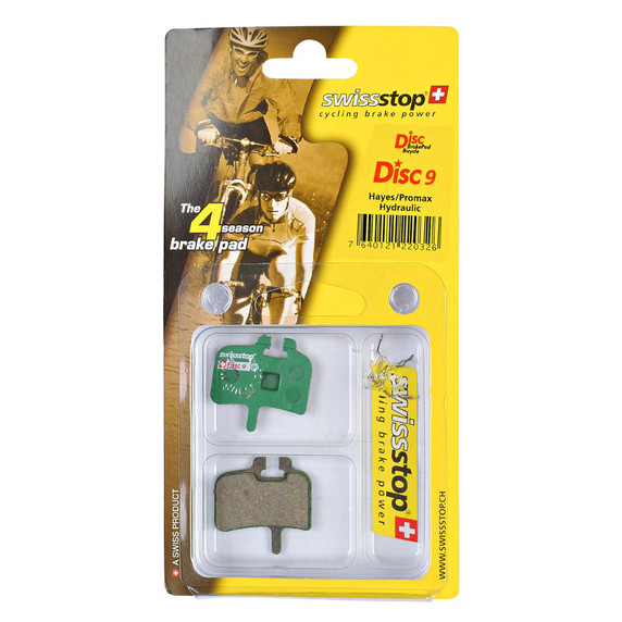 SwissStop Disc 9 Hayes HFX, Promax Organic Brake Pads