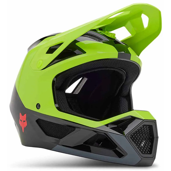 Fox Rampage Barge Flo Yellow Youth Helmet