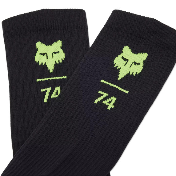 Fox Ranger FOX 74 Black/Yellow 8in Socks